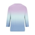 thumbnail image 5 of LiMoi Summer Tops for Women Trendy 3/4 Length Sleeve Womens Tops Plus Size Cheap Plus Size Cotton Tops for Women Loose Fit Womens Tie Dye Tops and Blouses items ordered by me, 5 of 5