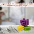 thumbnail image 4 of Sujetador bucal ajustable en tres tamaños (grande, mediano, pequeño) para adultos y niños, ideal para ejercicios de apertura y comodidad durante tratamientos dentales. Fabricado en material plástico, 4 of 6
