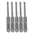 thumbnail image 3 of 5 brocas para martillo rotatorio con punta de carburo cementado, espiral de 2 flautas, broca de impacto para ladrillo, piedra, 110 mm, 5 mm/0,20 pulgadas de diámetro abierto, 3 of 12