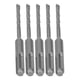 thumbnail image 5 of Broca de martillo rotativo de 5 uds., punta de carburo cementado, espiral, 2 flautas, broca de impacto para piedra de ladrillo, 110mm, 5mm/0,20 pulgadas de diámetro abierto, 5 of 9