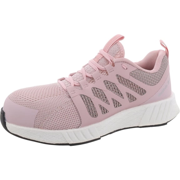 Reebok Work Women's RB349 Fusion Flexweave Work Construction Shoe Pink Safety, 7