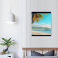 thumbnail image 2 of ZFLMY Palm Tree Beach Pier Canvas Print Wall Decor for Bedroom Living Room Office, Home Decor Kitchen Wall Art Pictures, Bathroom Decor, Stylish Wall Hanging 16x20in, 2 of 5