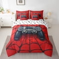thumbnail image 2 of Manfei Black Console 7-Piece Twin Bedding Sets,Gamepad Gamer Gaming Bedding Comforter Set,Halloween Spider Webs Sheet Sets For Boys Teens,Luxury Bedroom Decor Reversible, 2 of 8