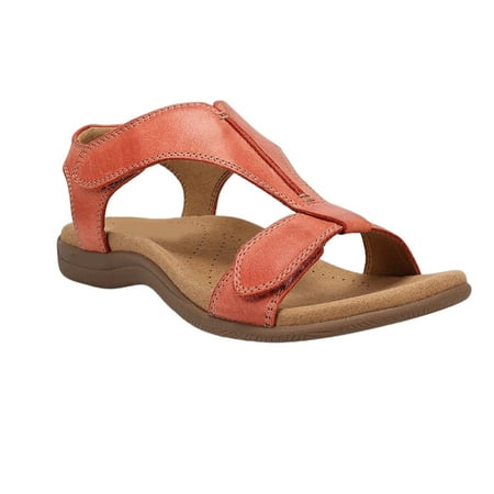 

IKemiter Women s Casual Sandals Breathable Strappy Open Toes Shoes Hook & Loop Closure