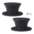 thumbnail image 3 of Luzkey 2 Pieces Silicone Pot Lid Replacement Knobs Pan Lid Holding Handles Sturdy Universal for Slow Cookers Kitchen Cookware Covers Black, 3 of 8