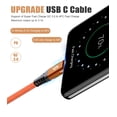 thumbnail image 2 of Cable USB C Sweguard, paquete de 3 unidades, trenzado, 3,1 A, carga rápida, 3 m+2 m+1 m, 2 of 7