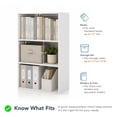 thumbnail image 5 of Furniture of America Brooks Stackable 2-Tier Wood Black Bookcase, 5 of 13