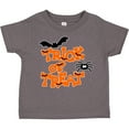 thumbnail image 3 of Inktastic Halloween Trick-or-treat with Spider and Bats Boys or Girls Toddler T-Shirt, 3 of 5