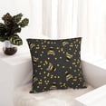 thumbnail image 6 of Pofeuu Bumblebee Print Double-sided plush pillowcase Square Throw Pillow Covers Pillows Cover for Living Room Bedroom Sofa Couch Cushion Cover（No pillow core）-22"x22", 6 of 7