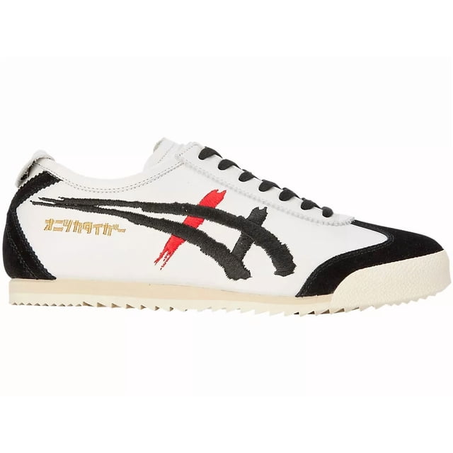 Onitsuka & Tiger Women MEXICO 66 DELUXE 1182A188 WHITE/BLACK With Shoe Bag
