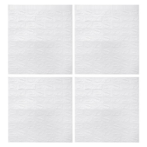 yotijay 12PCS wall Panels Brick Self-Adhesive for Interior Wall Decor Paintable Panels kitchen Room Wall Decoration