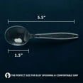 thumbnail image 4 of Ambiance Disposable Heavy Weight PS Plastic Soup Spoons, Clear, 1,000 Count (Packed 100/Bag, 10 Bags/Case), 4 of 11