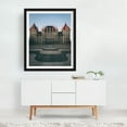 thumbnail image 2 of New York State Capitol 01 - Albany New York Photography Architecture Vintage City Travel Poster Geometric Scenic Black Framed Wall Art Print 8 x 10 inches, 2 of 4