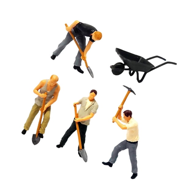 Decodeary Figurines Peintes Authentiques 1/64 pour Projets DIY Table de Sable Disposition Miniatures de Collection 1:64 1Set