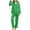 A-Green3, variant on XIAONU Womens Satin Button-Front Pajama Set Contrast Trim Pocketed Two-Piece Sleepwear Smooth Elegant Nightwear