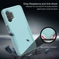 thumbnail image 4 of Allytech Galaxy A32 5G Phone Case, Hybrid TPU PC Military Grade Shockproof Protection Slim Scratch Resistant Bumper Defender Case Cover for Samsung Galaxy A32 5G 6.5-Inch - Celadon, 4 of 4