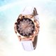 thumbnail image 5 of Reloj de pulsera elegante de aleación de cuarzo con diamantes de imitación para mujer, con símbolo, hermoso reloj de joyería para dama (blanco), 5 of 5