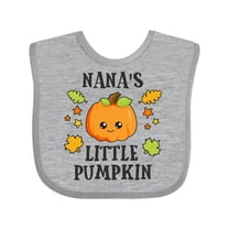 Inktastic Nanas Little Pumpkin with Leaves and Stars Boys or Girls Baby Bib