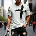 thumbnail image 3 of Christian Shirts for Men Summer Short Sleeve Crewneck Christian Cross Graphic Tee Shirt Casual Cool T-Shirts, 3 of 5