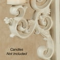 thumbnail image 4 of Astrella Antique White Traditional Scroll Wall Sconce Pair, 4 of 4