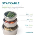 thumbnail image 3 of Contenedores de comida U Konserve de acero inoxidable Nesting Trio, 3 of 7