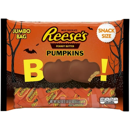 (2 Pack) Reese's Peanut Butter Halloween Pumpkins Candy, 19.2 oz