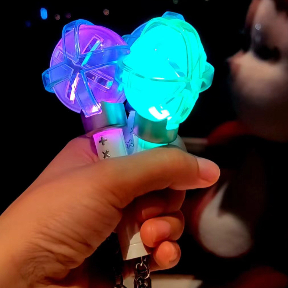 Kpop Idol TXT Mini Lightstick Keyring Glow Stick Keychains Pendant Fans MOA Gift