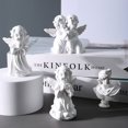 thumbnail image 1 of Accesorio decorativo de ángel de niña blanca retro, personaje de yeso, estatua de muñeca, regalo de pareja de escritorio, 1 of 5