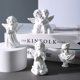 thumbnail image 1 of Accesorio decorativo de ángel de niña blanca retro, personaje de yeso, estatua de muñeca, regalo de pareja de escritorio, 1 of 5