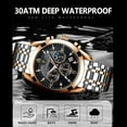 thumbnail image 4 of POEDAGAR Men Watch Top Brand Luxury Automatic Mechanical Watches Waterproof Luminous Business Stainless Stain Men's Wristwatch, 4 of 5