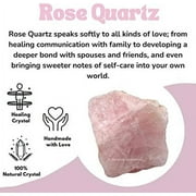Rose Quartz Crystal Raw Stones (2 Pieces)