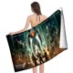 thumbnail image 4 of Pacific Rim Toalla de playa de secado rápido con diseño temático, regalo para mujeres y niñas, ideal para cumpleaños, fans, amantes de la música, uso en la playa o al aire libre,78*160cm, 4 of 6