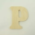 thumbnail image 2 of Package of 1, 16 Inch X 3/4" Thickness Baltic Birch Wood Letter P in The Goudy Heavy Font, Thick, Upper Case for Art & Craft Project, Made in USA, 2 of 4