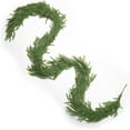 thumbnail image 7 of Guvpev 2Pcs Artificial Norfolk Pine Christmas Garlands - 9FT Realistic Green Faux Greenery Garland for Holiday, Mantel, Table Centerpiece, Window, Wall, Stairs, Indoor Outdoor Christmas Decortions, 7 of 7
