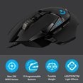 thumbnail image 2 of G502 Souris de Jeu Filaire avec Poids Réglables Capteur 25K 25600DPI RVB 11 Touches Programmables Rétroéclairage Double Mode Molette de Défilement, 2 of 5