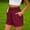 #460-Red, variant on TaTaai Women's Casual Vintage Solid Color Pocket Shorts, High Waisted Retro Bottoms with Side Pockets, Stylish Summer Pants for Daily Wear Gift