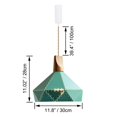 thumbnail image 2 of FSLiving J-Type Track Light Pendants Full Spectrum 10W LED Plant Grow Light Juno Track Light Adjustable Length Hemp Rope Nordic Wood Geometric Green for Indoor Plant Kitchen Island, Customizable, 2 of 9