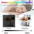 thumbnail image 3 of Rgb Digital Alarm Clock Double Gradient Colorful Projection Clock Electronic Clock Rgb Lighting Modern Room Clock 180 Degree Big Screen, 3 of 7