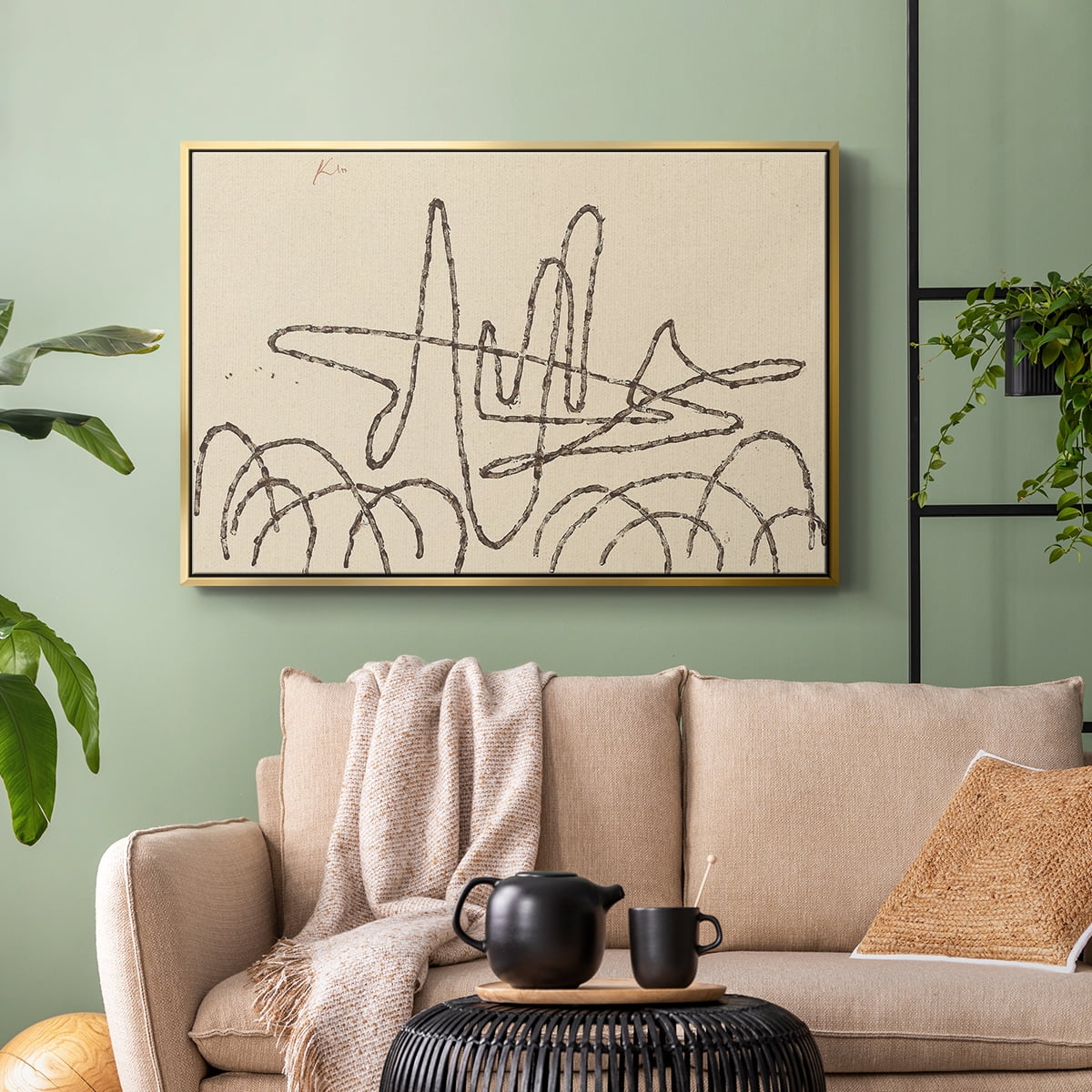 Vintage Landscape-CCLXVI By Wexford Home Framed in Gold Wood Gallery Wrapped Canvas 17 in. x 25 in.