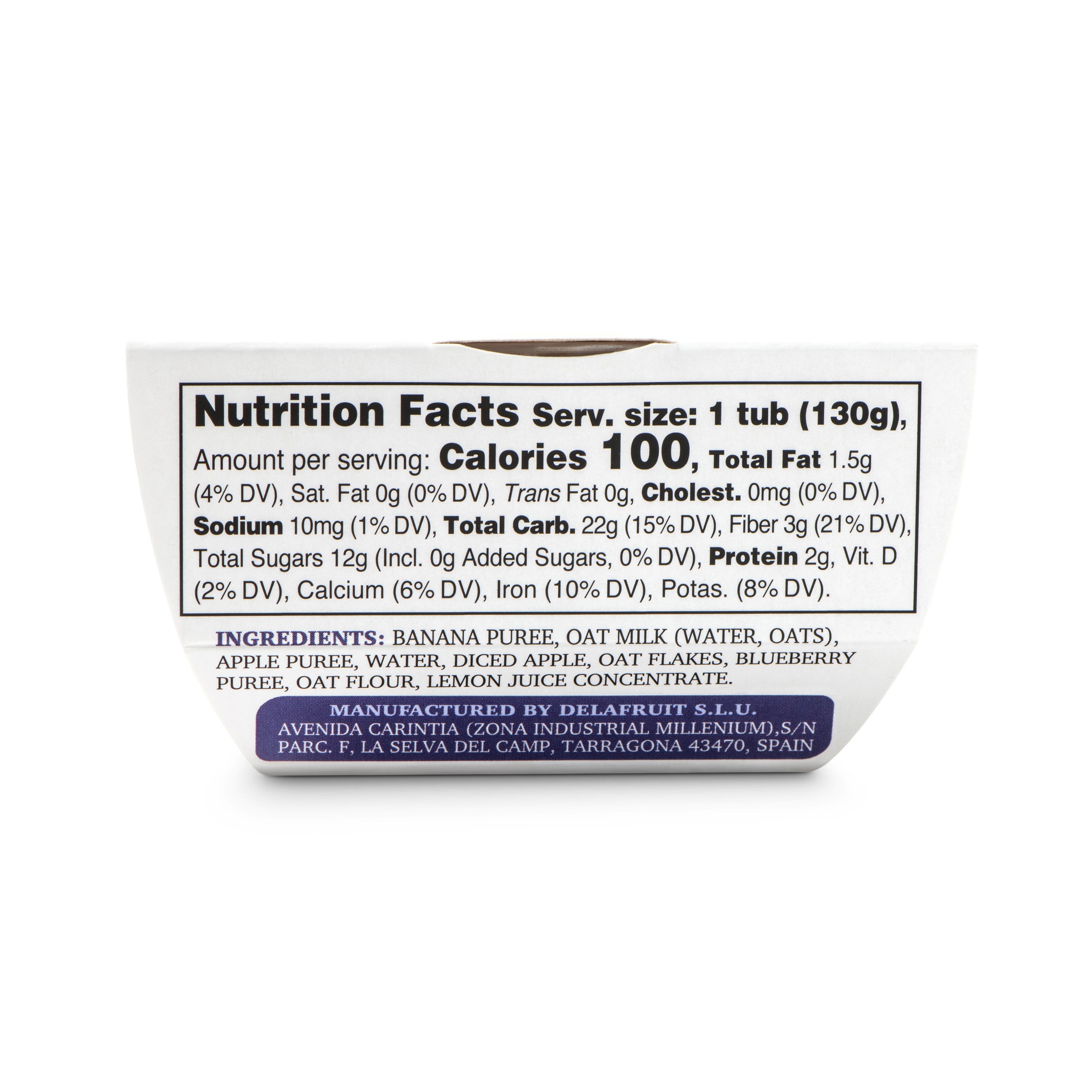 Best Press Toddler Food, Delicious Blueberry Overnight Oats, with Texture and Advanced Flavor Profile, 4.6oz or 130g, Clean Ingredient Profile, No Artificial Ingredients