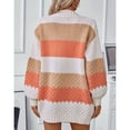 thumbnail image 2 of SWSMCLT Women's Long Sleeve Cardigan Long Sweater Knit Thick Winter Open Front Top Oversized Soft Warm Spring Orange X-Large, 2 of 5