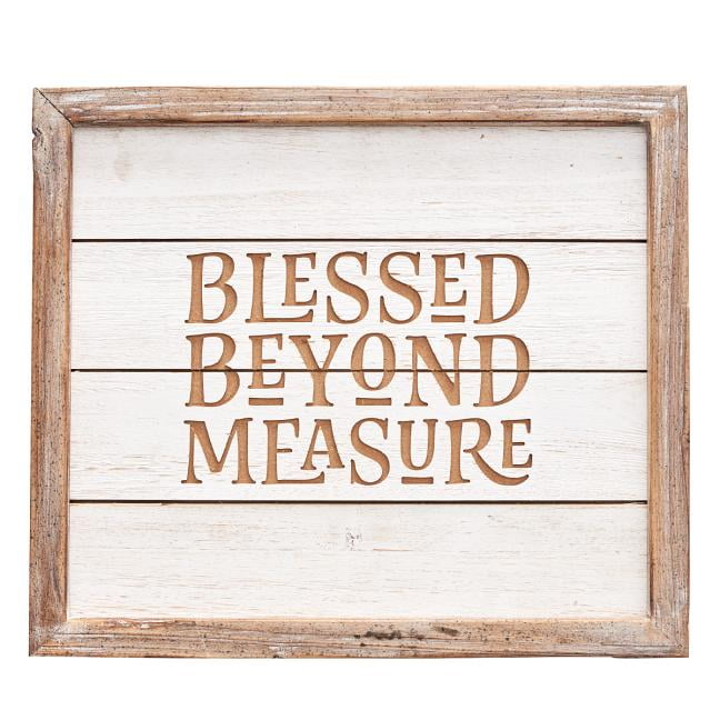 Wall Art Framed Blessed Beyond Measure Wall Art Framed