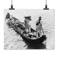 thumbnail image 2 of Print: Three Men In A Boat Transporting Bananas To The City Markets In, 2 of 4