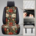 thumbnail image 6 of CHAQLIN Christmas Poinsettia Pattern All Season Comfort Car Seat Covers for SUV, Polyester Fabric Machine Washable Car Front Seat Covers Quilted Protective Cover, 6 of 7