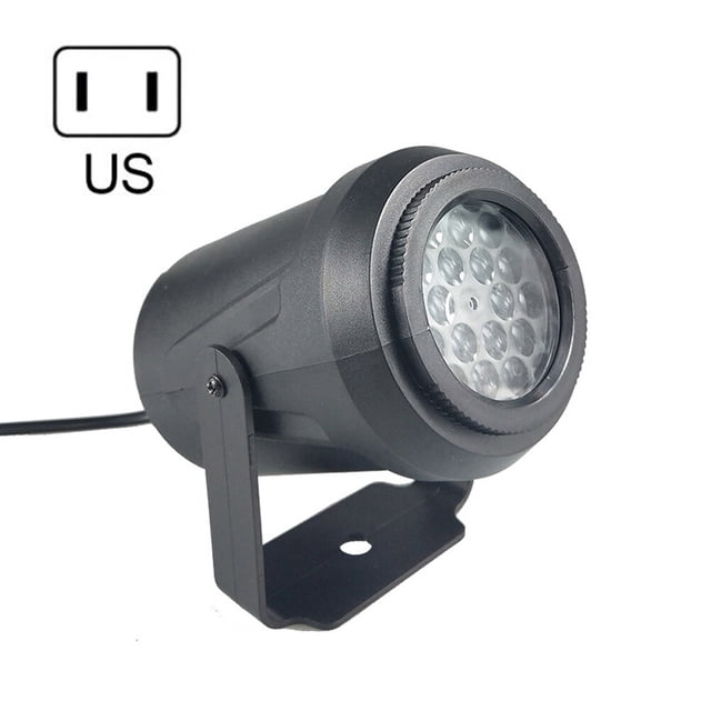 Snowflake 16 Color Slide Snowflake Projector LED Projection Rotating Lights Christmas Rotating Spotlights for Indoor or Outdoor Decor