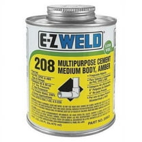 Ez Weld Cement,16 Oz,Amber,PVC,CPVC,ABS 20803