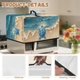 thumbnail image 7 of Whosucclay Turtle Starfish Beach Print Microwave Oven Grill Cover Protector Heat-Resistant Microwave Oven Cover Dustproof Stain Resistant Machine Protector for Home Kitchen Decor-S, 7 of 7