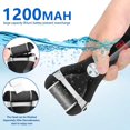 thumbnail image 3 of Rechargeable Electric Foot Callus Remover Kit with 3 Roller Heads - 2 Speeds, Battery Display, 3 of 5