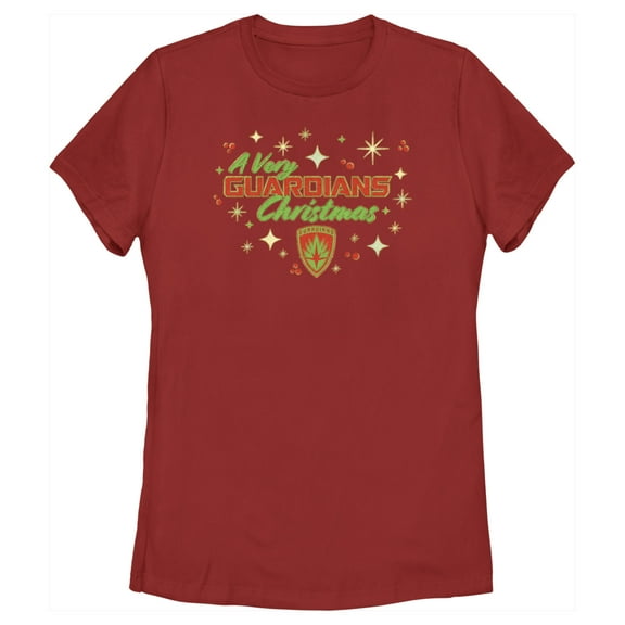 Women's Guardians of the Galaxy Holiday Special A Very Guardians Christmas  Graphic Tee Red 2X Large