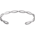 thumbnail image 2 of 14K White Rope Cuff Bracelet in 14k White Gold, 2 of 5